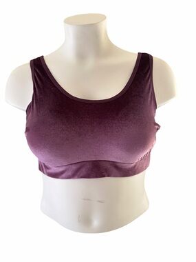 torrid Plum Velvet Scoop Bralette - Deep Purple